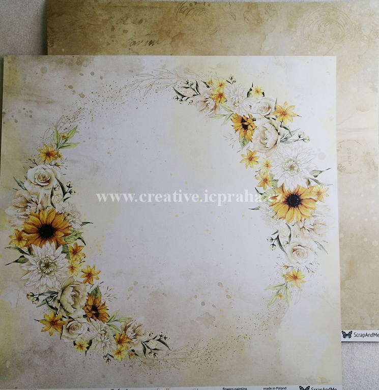 ScrapAndMe Sunflowers 30.5x30.5cm 250g/m2